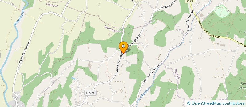 localisation de l'entreprise RC-IMMOBILIER  SAINT-BARDOUX
