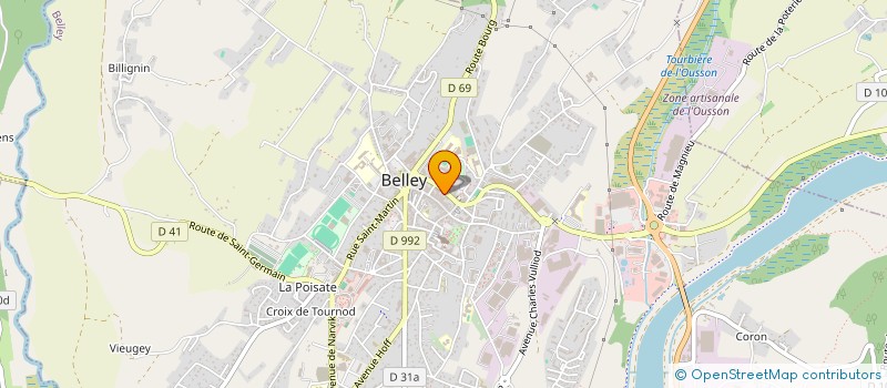 localisation de l'entreprise RC INFORMATIQUE à BELLEY