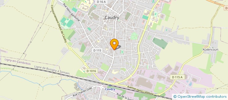 localisation de l'entreprise RC INVEST à CAUDRY