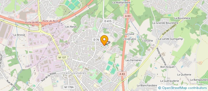 localisation de l'entreprise RC INVEST à LES SORINIERES