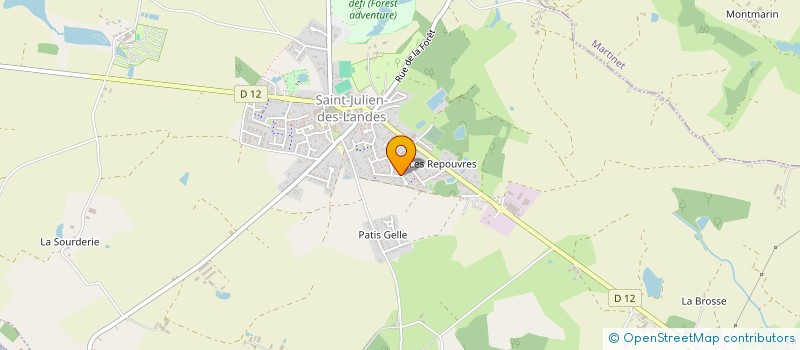 localisation de l'entreprise RC INVEST  SAINT-JULIEN-DES-LANDES