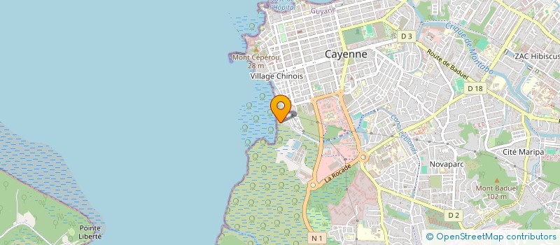 localisation de l'entreprise RC INVEST  CAYENNE