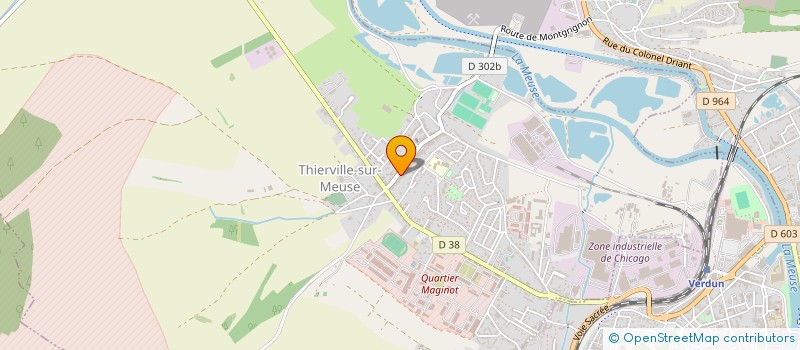 localisation de l'entreprise RC INVEST  THIERVILLE-SUR-MEUSE
