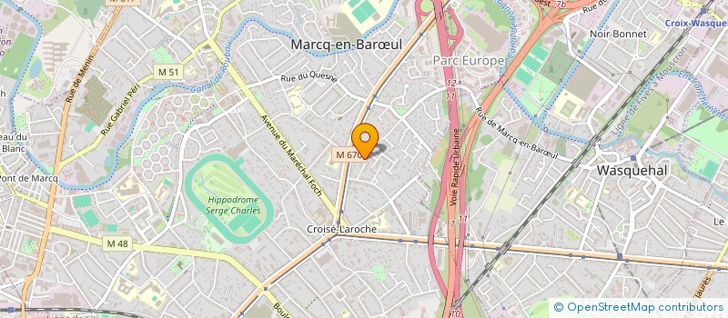 localisation de l'entreprise RC INVEST SAS à MARCQ-EN-BARŒUL
