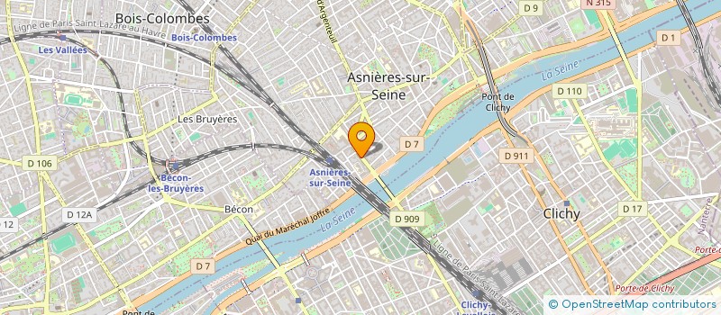 localisation de l'entreprise RC KOUZINA à ASNIERES-SUR-SEINE
