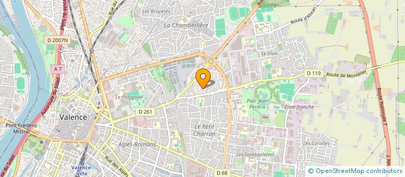 localisation de l'entreprise RC MAITRISE D'OEUVRE à VALENCE