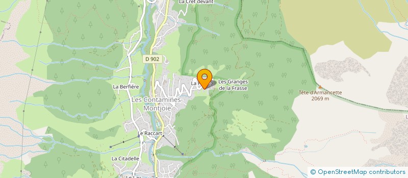 localisation de l'entreprise RC MAT  LES CONTAMINES-MONTJOIE