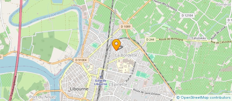 localisation de l'entreprise RC PAYSAGE  LIBOURNE