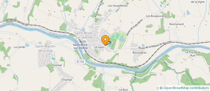 localisation de l'entreprise RC PAYSAGE  SAINT-BRICE-SUR-VIENNE