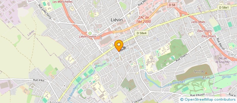 localisation de l'entreprise RC PETITS BOIS  LIEVIN