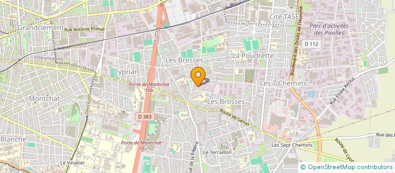 localisation de l'entreprise RC  PLOMBERIE  VILLEURBANNE