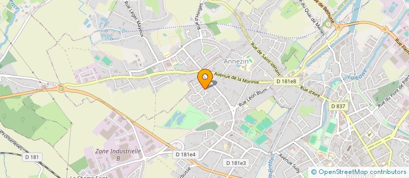 localisation de l'entreprise RC RENOVATIONS à ANNEZIN