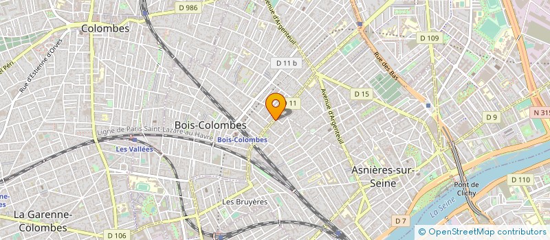localisation de l'entreprise RC ROUGE CARMIN à ASNIERES-SUR-SEINE