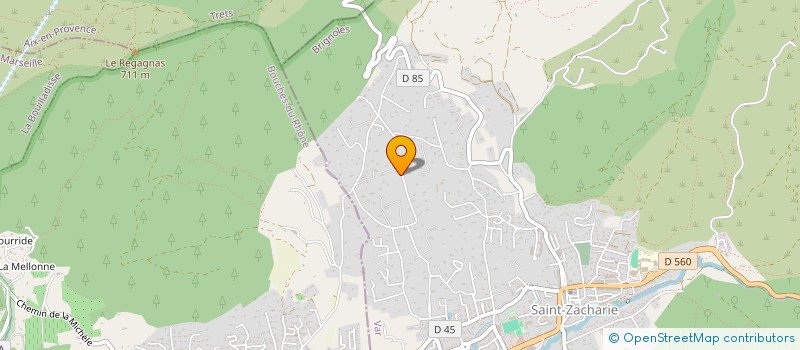 localisation de l'entreprise RC TOITURE à SAINT-ZACHARIE