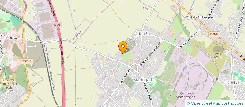 localisation de l'entreprise RC VET  MAZINGARBE