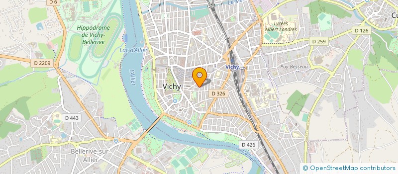 localisation de l'entreprise RC VICHY  VICHY