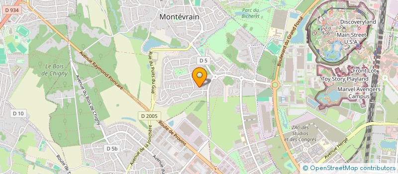 localisation de l'entreprise RC168  MONTEVRAIN