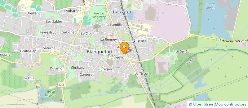 localisation de l'entreprise RC2B à BLANQUEFORT