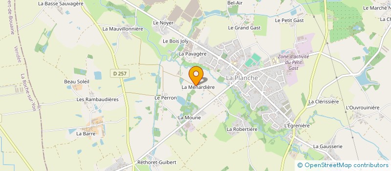 localisation de l'entreprise RC2D  LA PLANCHE