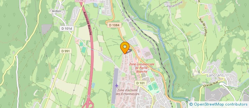 localisation de l'entreprise RC2F à OYONNAX