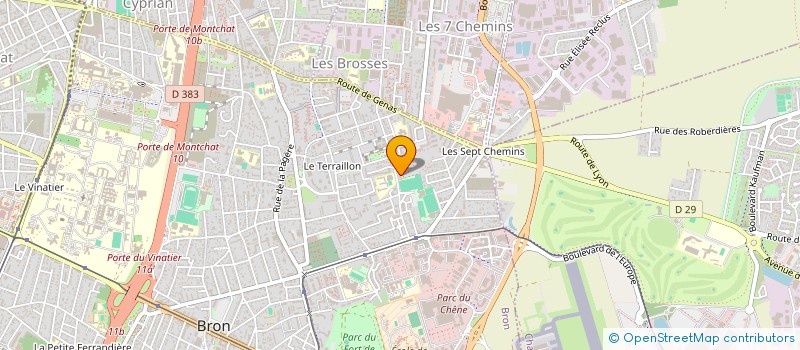 localisation de l'entreprise RC2FRERES à BRON