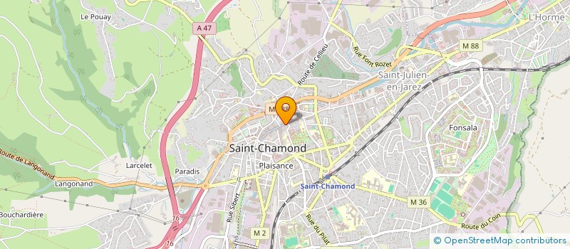 localisation de l'entreprise RC2M IMMOBILIER  SAINT-CHAMOND