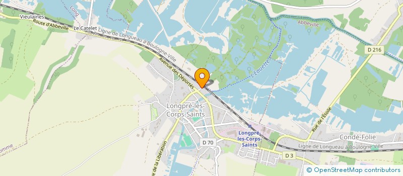 localisation de l'entreprise RCA-LONGPRE LCS  LONGPRE-LES-CORPS-SAINTS