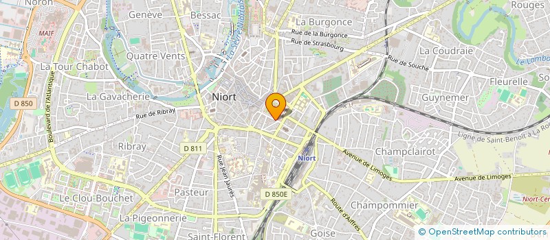 localisation de l'entreprise RCA RENOVAT CONSTRUCT AMENAGEMENT à NIORT