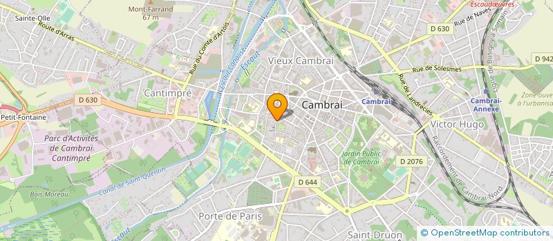 localisation de l'entreprise RCA VAUCELETTE à CAMBRAI