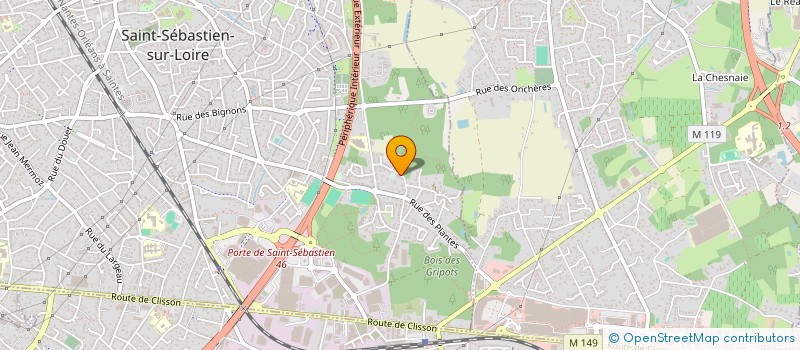 localisation de l'entreprise RCA2G INVEST  SAINT-SEBASTIEN-SUR-LOIRE