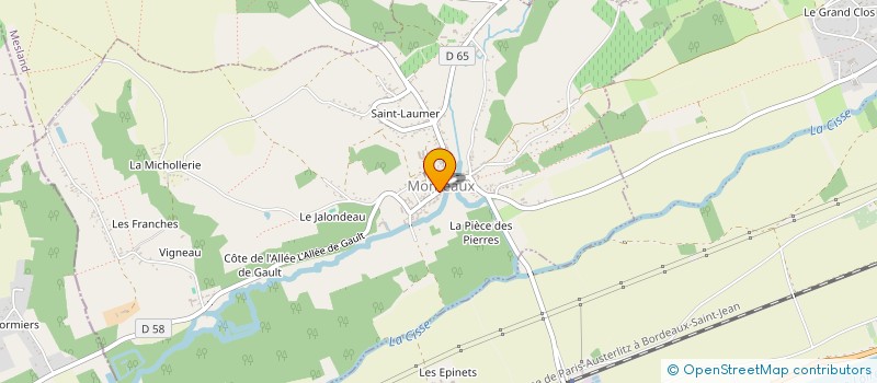 localisation de l'entreprise RCAJ  MONTEAUX