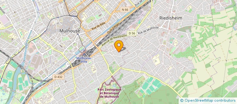 localisation de l'entreprise RCAJ  MULHOUSE