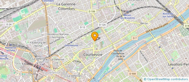 localisation de l'entreprise RCAJD à COURBEVOIE