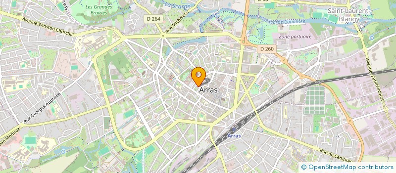 localisation de l'entreprise RCARS à ARRAS