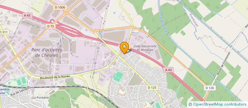 localisation de l'entreprise RCB à LA VERPILLIERE