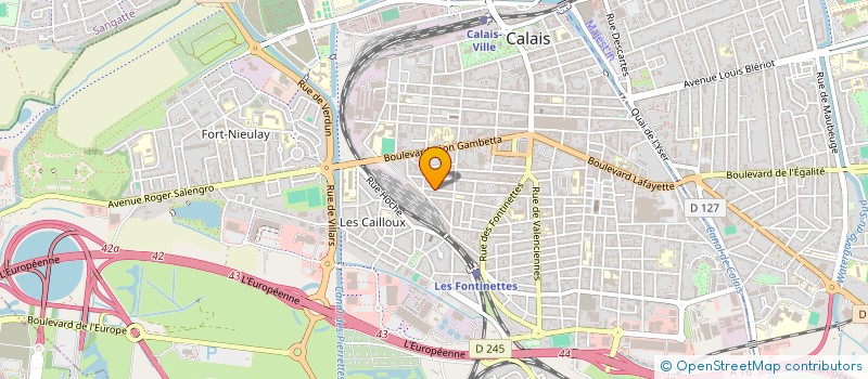 localisation de l'entreprise RCB BATIMENT à CALAIS