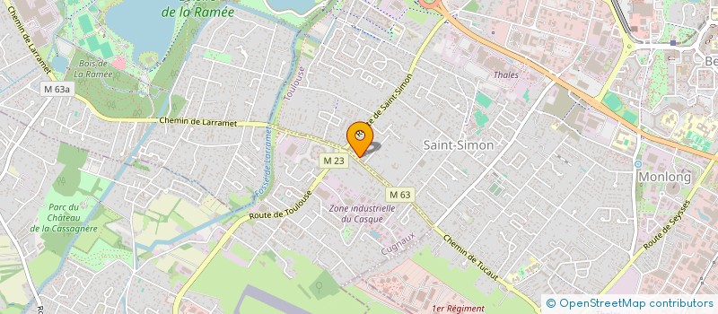 localisation de l'entreprise RCB CONSTRUCTIONS à TOULOUSE