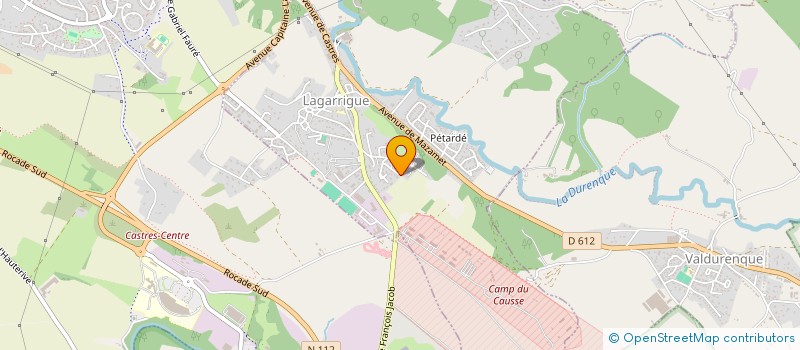 localisation de l'entreprise RCB IMMO  LAGARRIGUE