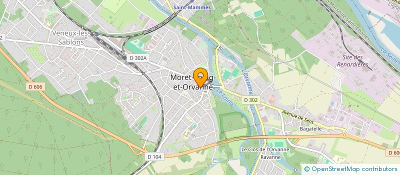 localisation de l'entreprise RCB PARIS à MORET-LOING-ET-ORVANNE