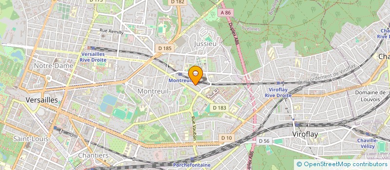localisation de l'entreprise RCBACH à VERSAILLES