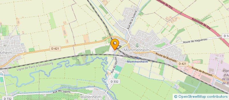 localisation de l'entreprise RCBC-RHENANE CARRELAGE-BAIN CONCEPT  MOMMENHEIM