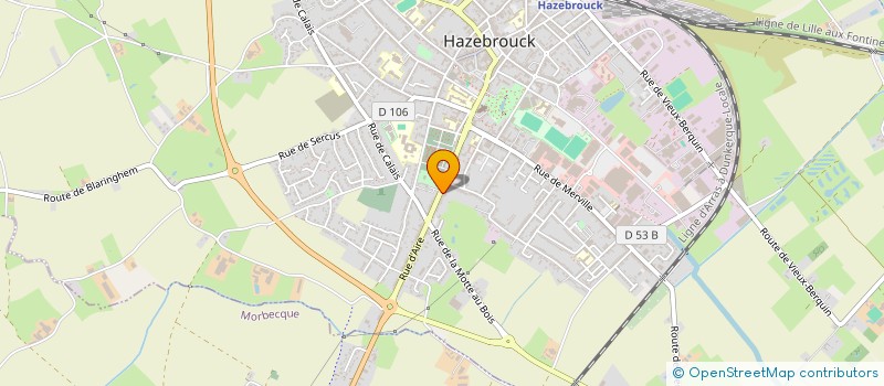 localisation de l'entreprise RCBD  HAZEBROUCK