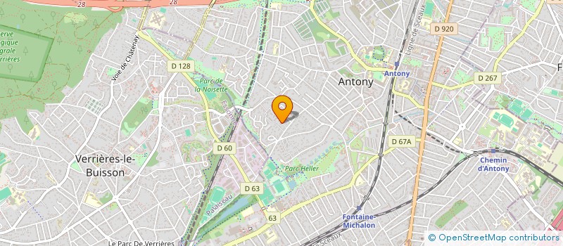 localisation de l'entreprise RCBM à ANTONY