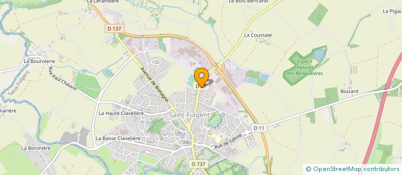 localisation de l'entreprise RCC ELECTRONIQUE  SAINT-FULGENT