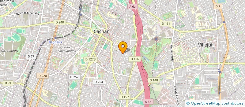 localisation de l'entreprise RCC INGENIERIE à CACHAN