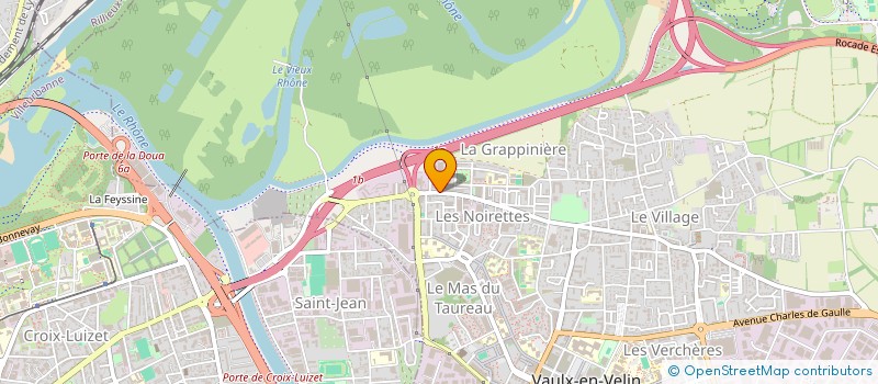 localisation de l'entreprise RCCA (RHONE CENTRE CONSTRUCTION AMENAGEMENT)  VAULX-EN-VELIN