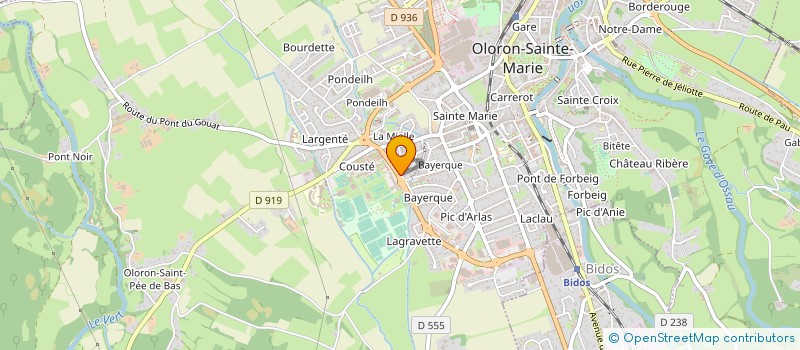 localisation de l'entreprise RCCB SARL  OLORON-SAINTE-MARIE