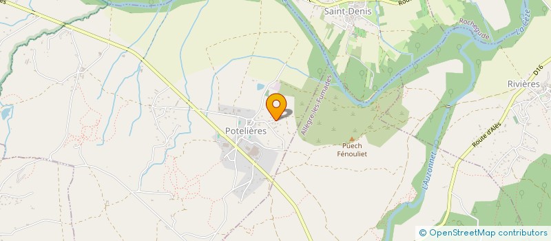 localisation de l'entreprise RCCD 30  POTELIERES