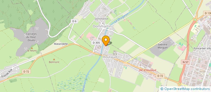 localisation de l'entreprise RCCE  HOUTAUD