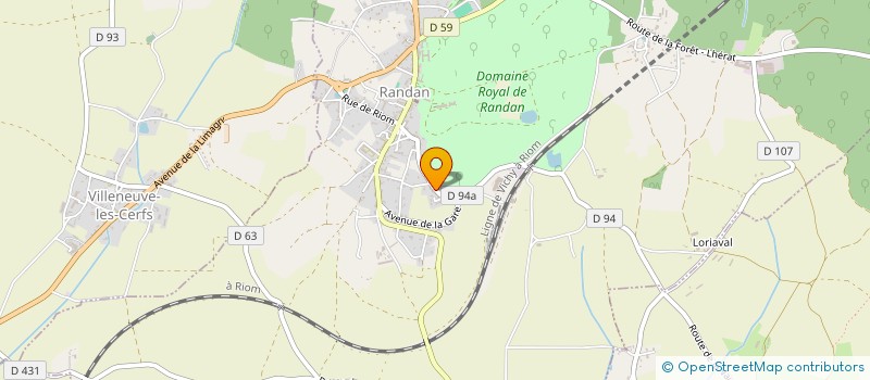 localisation de l'entreprise RCCZ  RANDAN